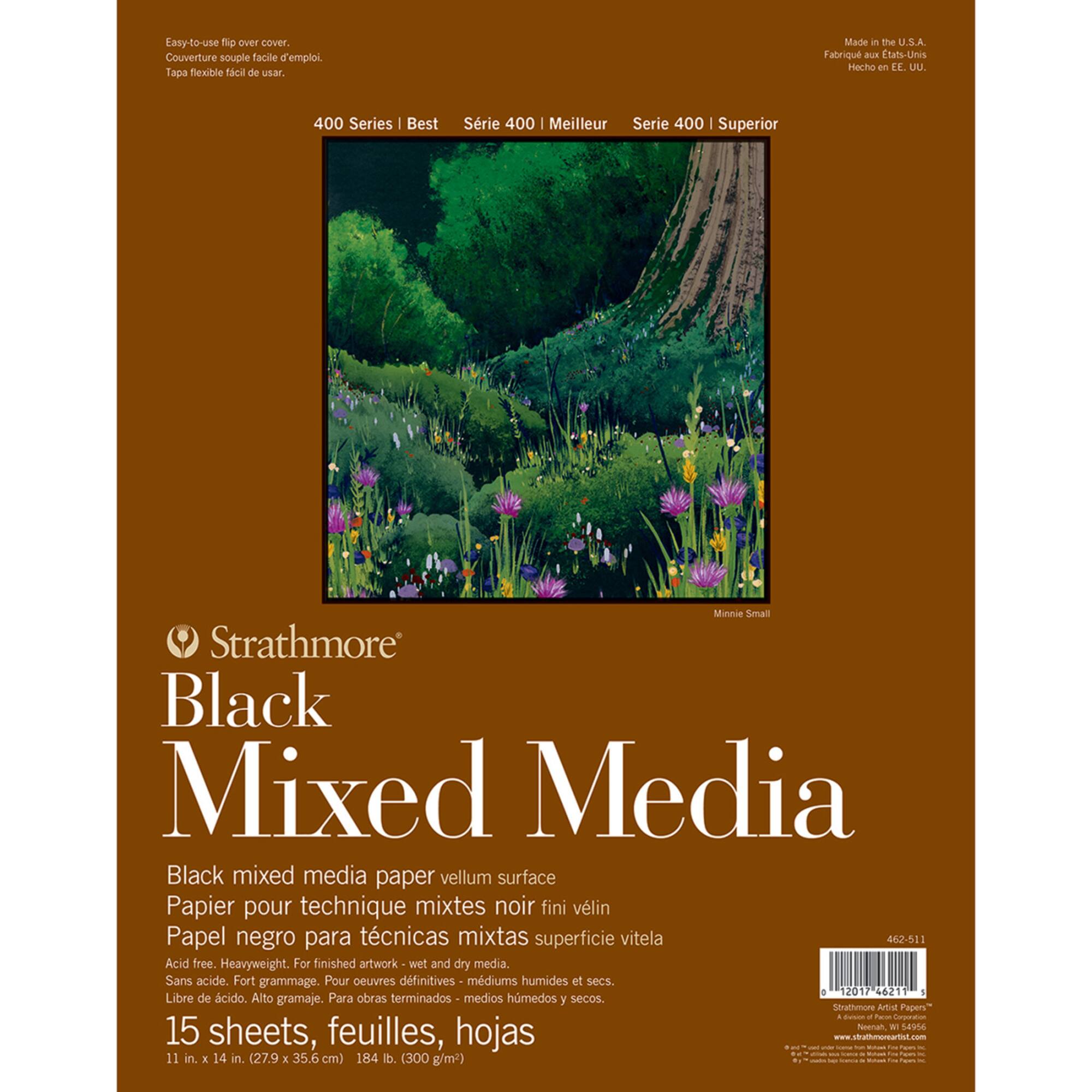 Strathmore® 400 Series Black Mixed Media Paper Pad